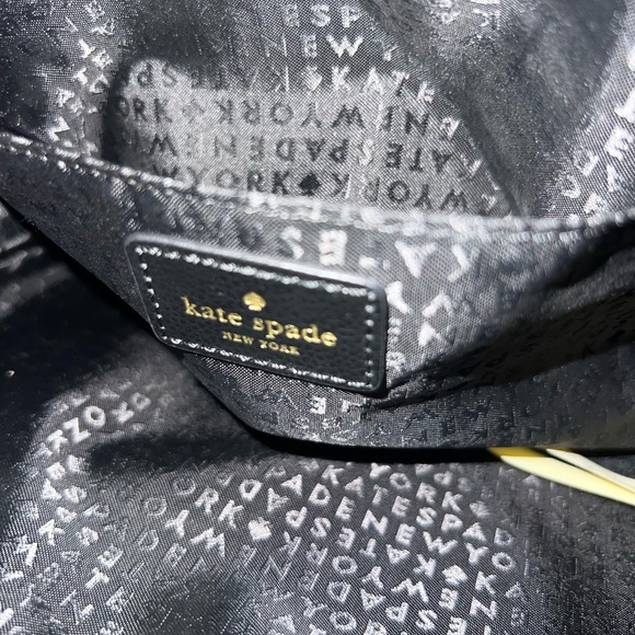Kate Spade Black Backpack with Gold Accents NWOT - Picture 9 of 9